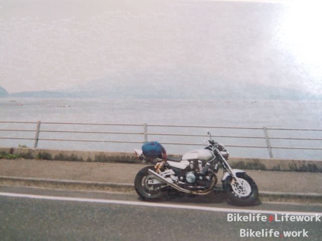 桜島とXJR1200