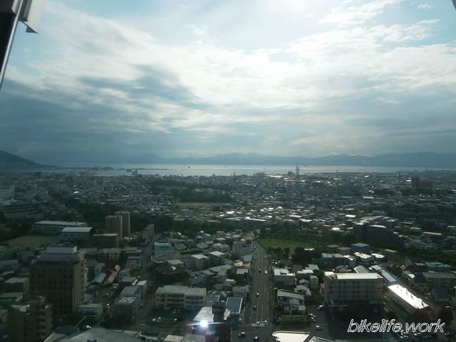 五稜郭タワーから見る函館の街並み