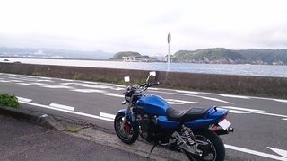 くしもと大橋とXJR1200