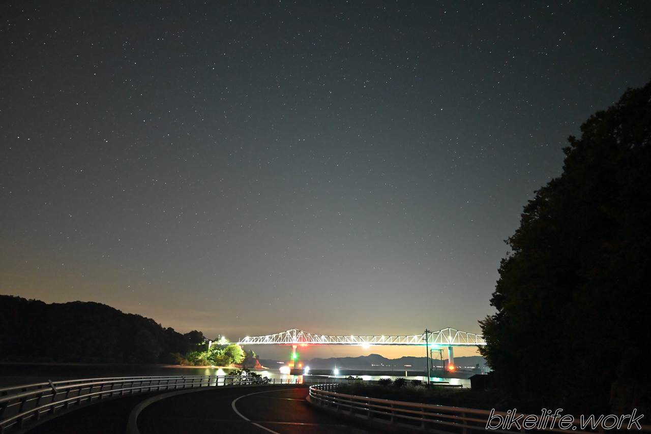 鹿島大橋の夜景