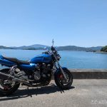 海岸線とXJR1200