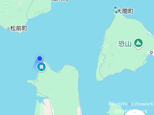 龍飛崎のGooglemap