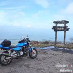 岩木山の八合目にたどり着いたXJR1200(XJR1300)
