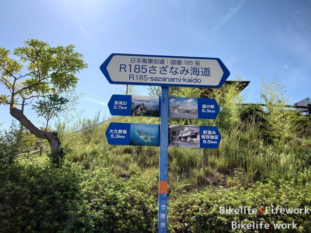 さざなみ海道の標識